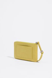 Small lemon leather coin purse
