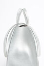 Silver leather shopper bag Silver leather shopper bag
