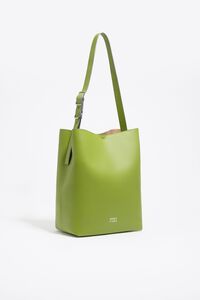 Large kiwi leather Carlino bag