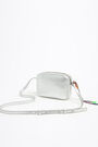 S silver leather crossbody bag S silver leather crossbody bag