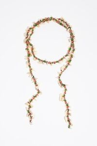 Beads and mother-of-pearl necklace