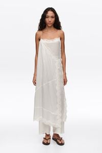 Off-white lace skirt-trouser hybrid