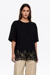 Oversize black lace T-shirt Oversize black lace T-shirt