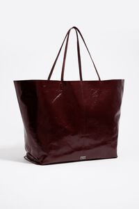 Chestnut leather maxi shopper bag Chestnut leather maxi shopper bag