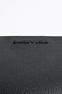 S black leather coin purse S black leather coin purse