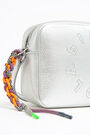 S silver leather crossbody bag S silver leather crossbody bag