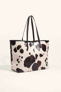 Large pony fabric shopper bag