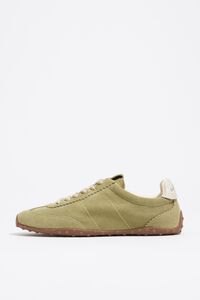 Green split leather 13 29 sneaker Green split leather 13 29 sneaker