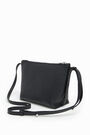S trapezium black leather crossbody bag S trapezium black leather crossbody bag