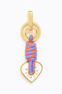 Golden ivory heart key ring Golden ivory heart key ring