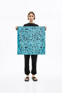 Blue art brut animal bandana Blue art brut animal bandana