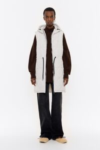 Ivory padded midi vest Ivory padded midi vest