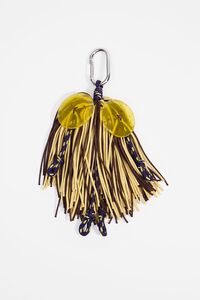 Two-tone pom-pom Carmela key ring
