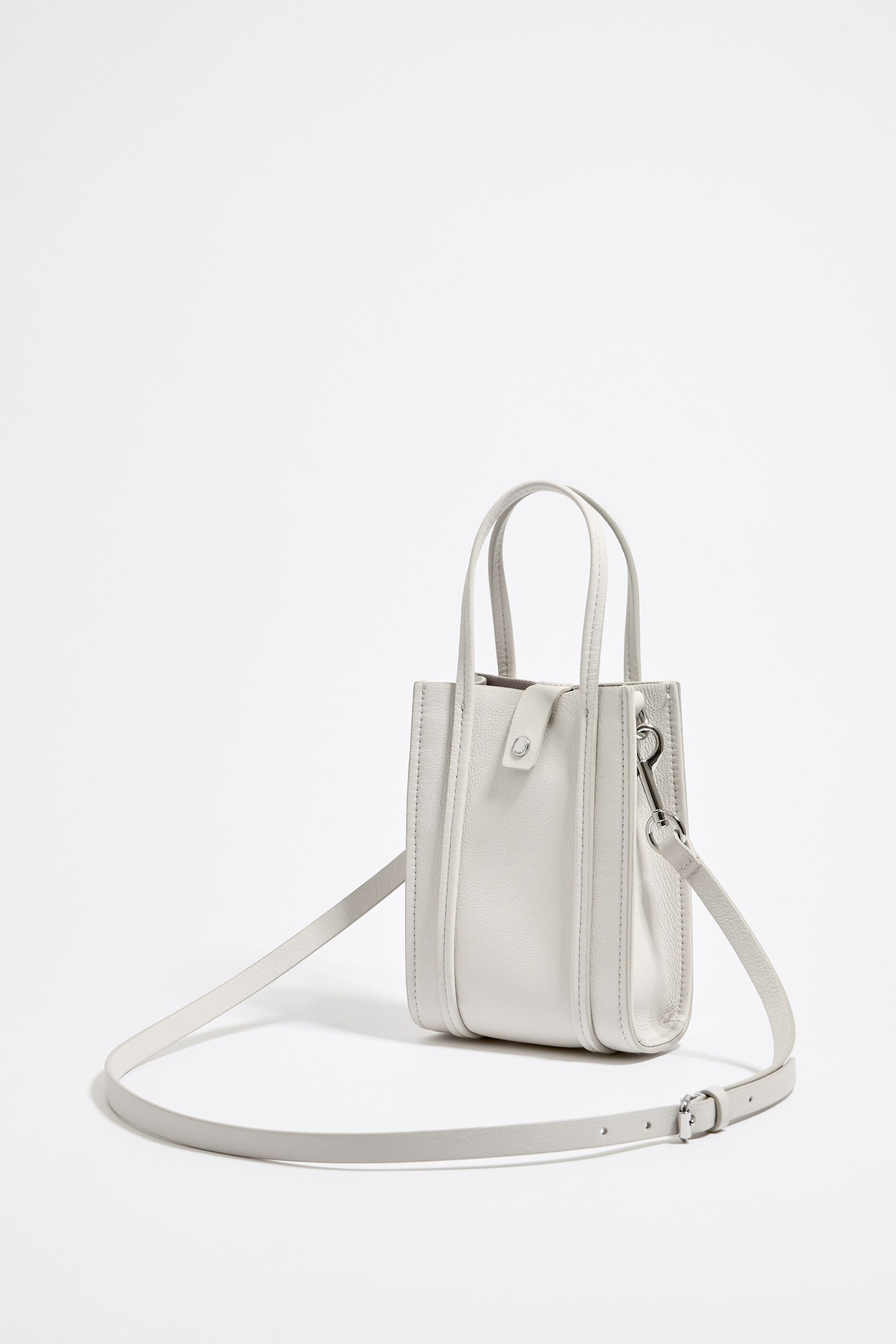 Off white leather deals crossbody bag