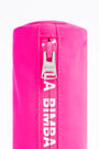 Neon pink nylon cylindrical case Neon pink nylon cylindrical case