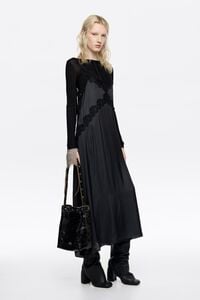 Navy blue fluid lace dress Navy blue fluid lace dress