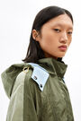 Short khaki nylon trench Short khaki nylon trench