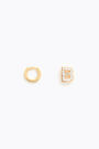 Mini hoop earrings with the letter B Mini hoop earrings with the letter B