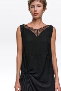 Dress knot lace black