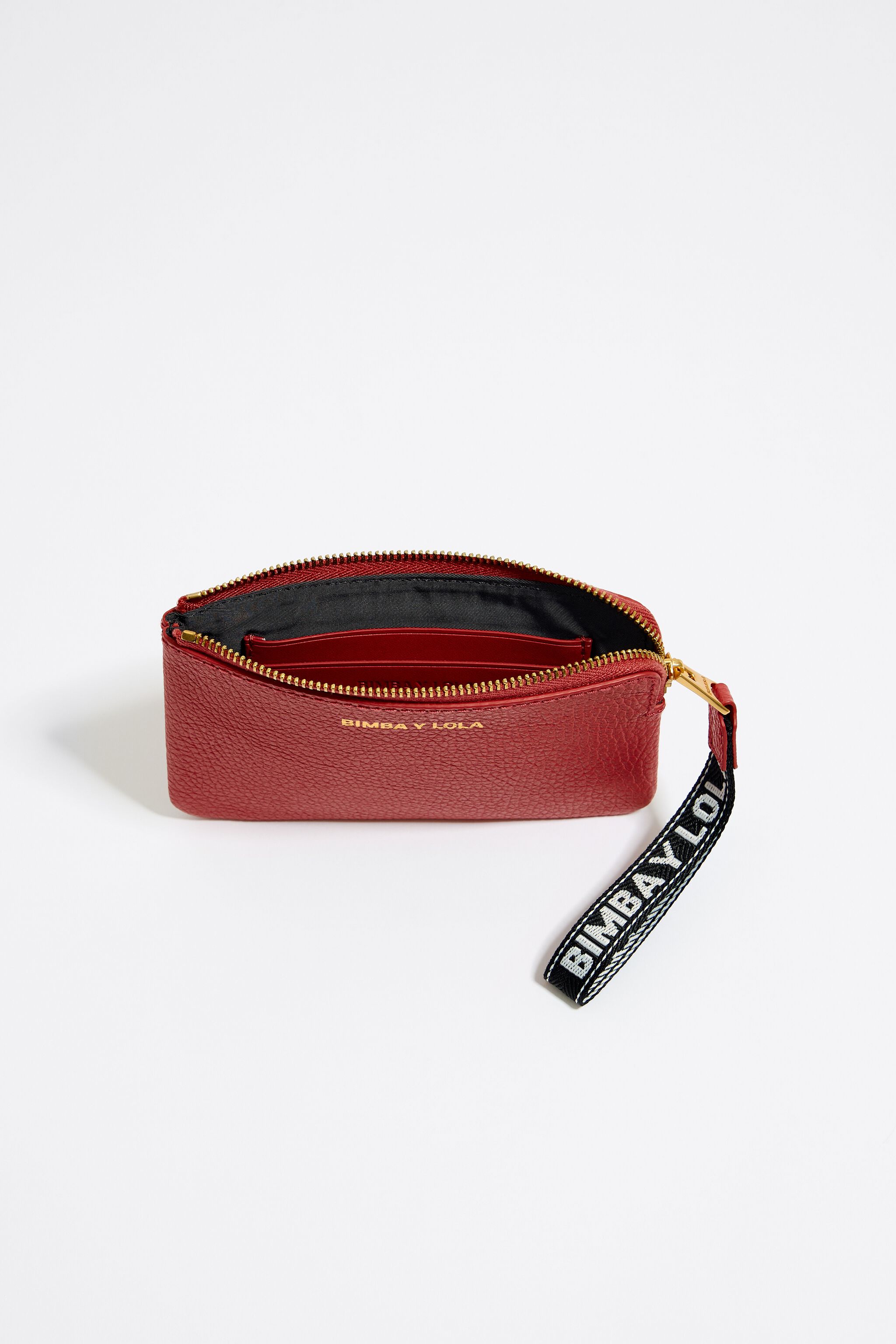 Red cheap leather purse