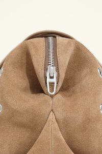 Lolita medium suede bag with studs, natural