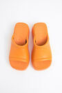 Orange leather platform sandal Orange leather platform sandal