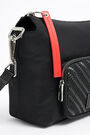 L black nylon rectangular crossbody bag L black nylon rectangular crossbody bag