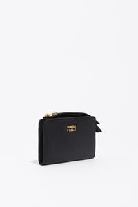 Black nylon compact purse