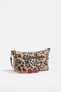 Natural Leopard trapecio bag