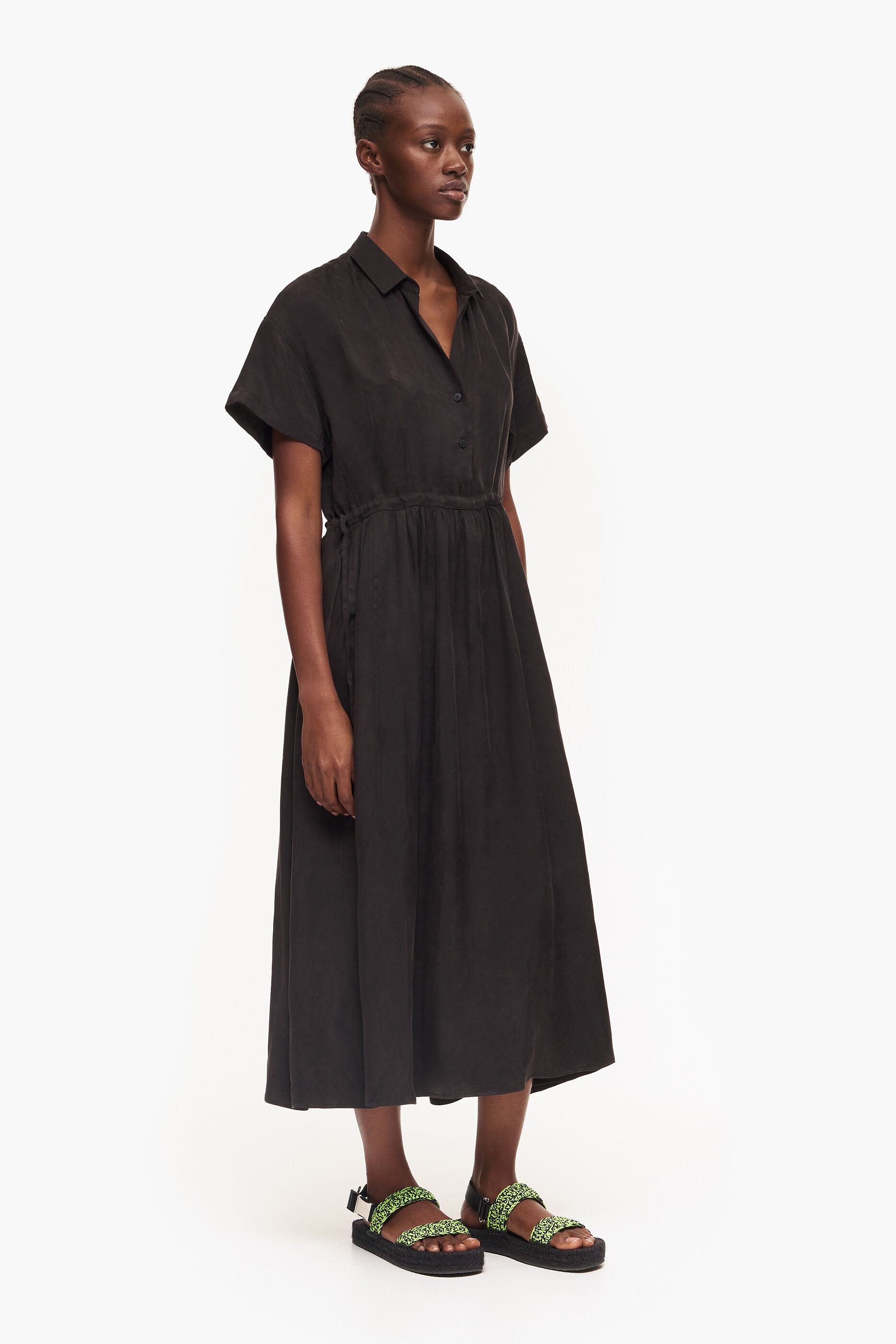 Girls black shirt dress online