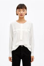 Ivory straight fit blouse Ivory straight fit blouse