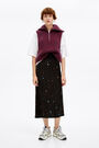 Black Cosmic-Stars midi skirt Black Cosmic-Stars midi skirt