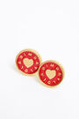 Red heart small earrings Red heart small earrings