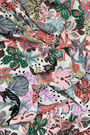 White floral animal scarf White floral animal scarf