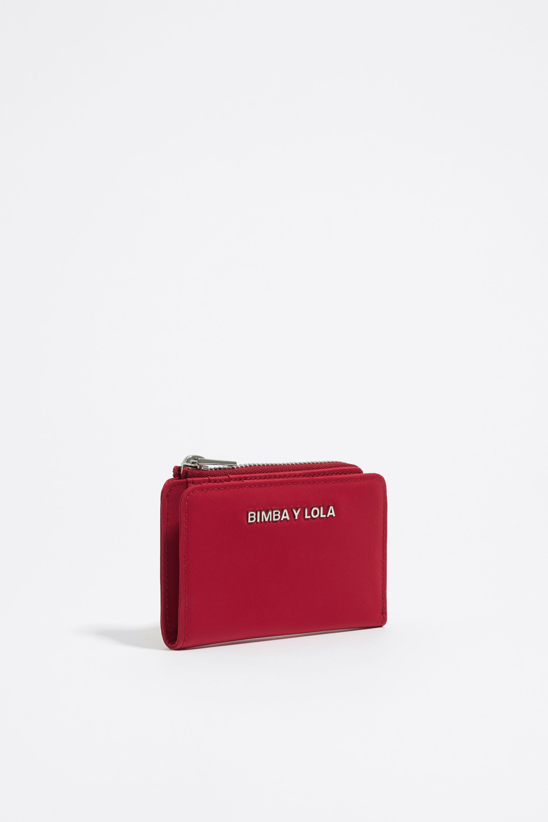 Red leather rectangular purse
