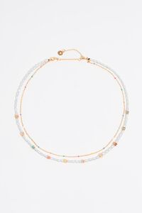 Multicolor Dice logo necklace