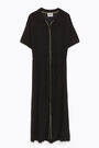 Black knit shirtdress Black knit shirtdress