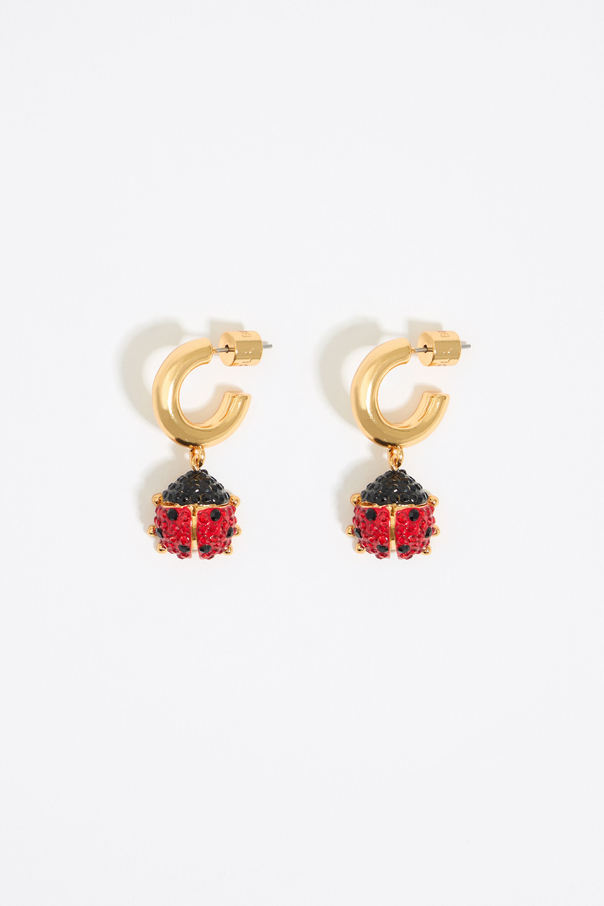 Ladybug hoop earrings deals