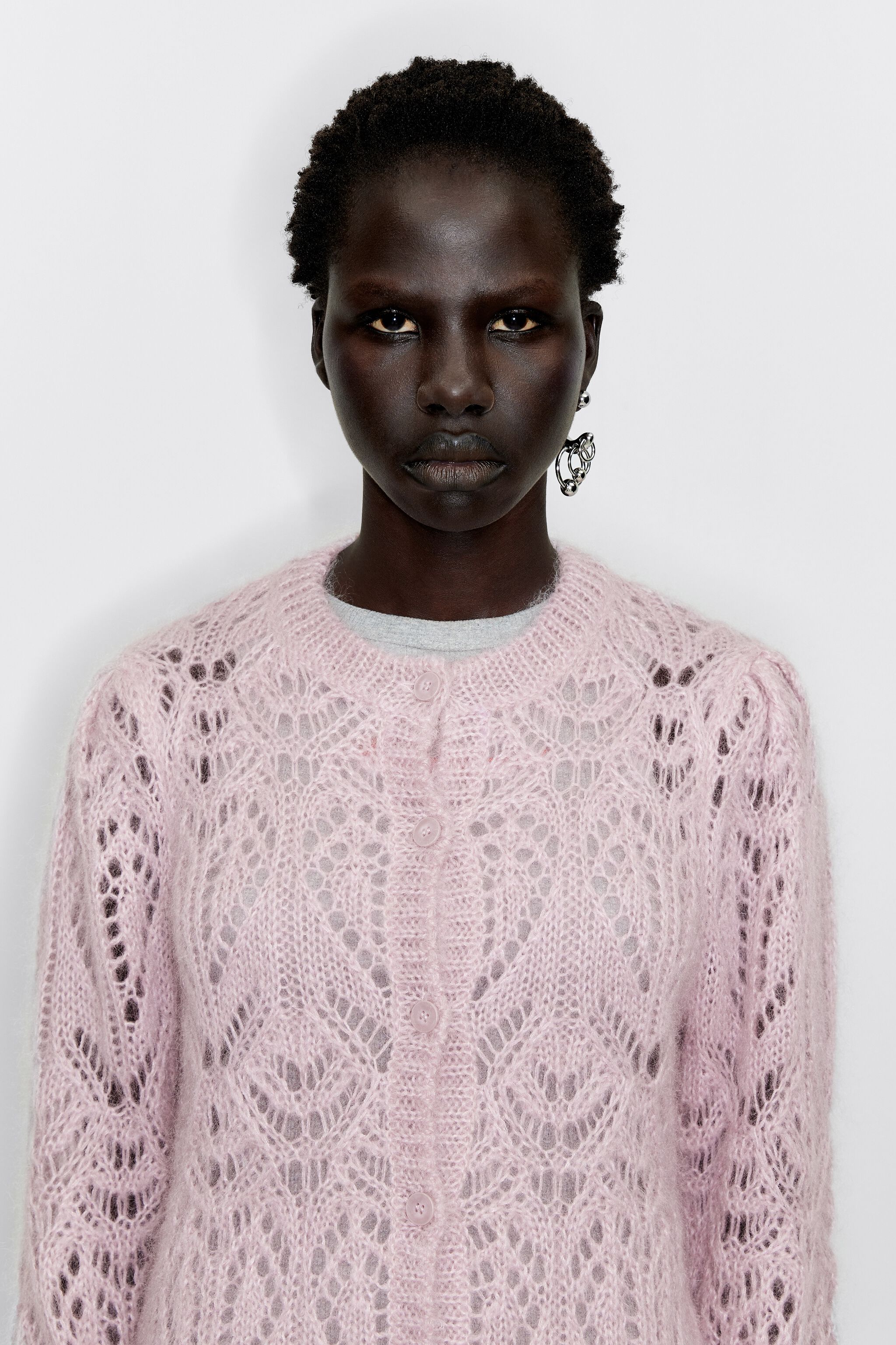 Pink mohair jumper store