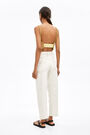 Ecru linen carrot trousers Ecru linen carrot trousers