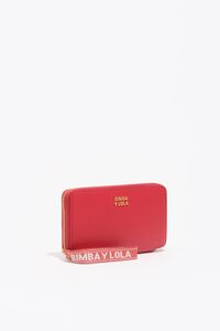 Medium red leather horizontal wallet