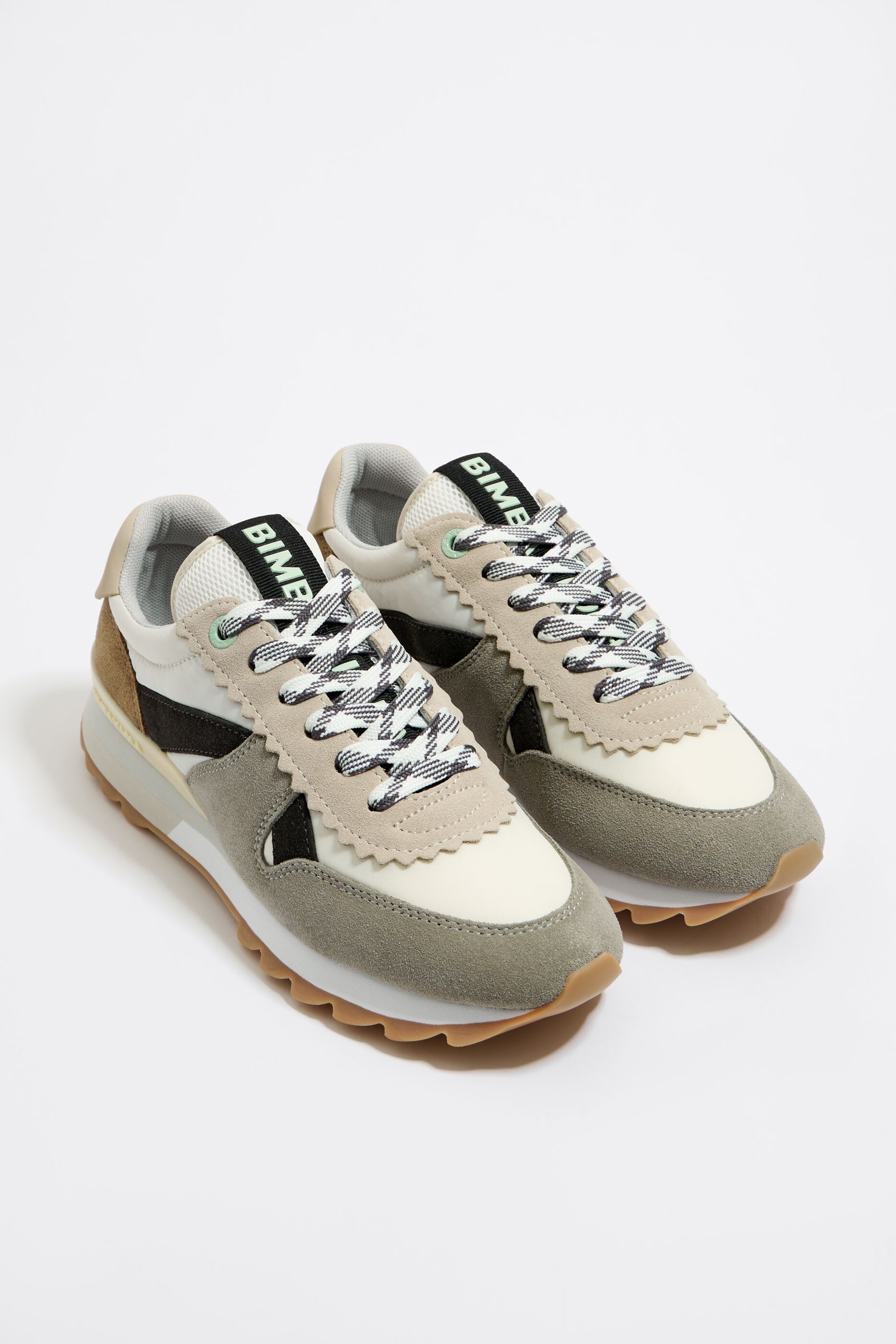 Green technical sneaker