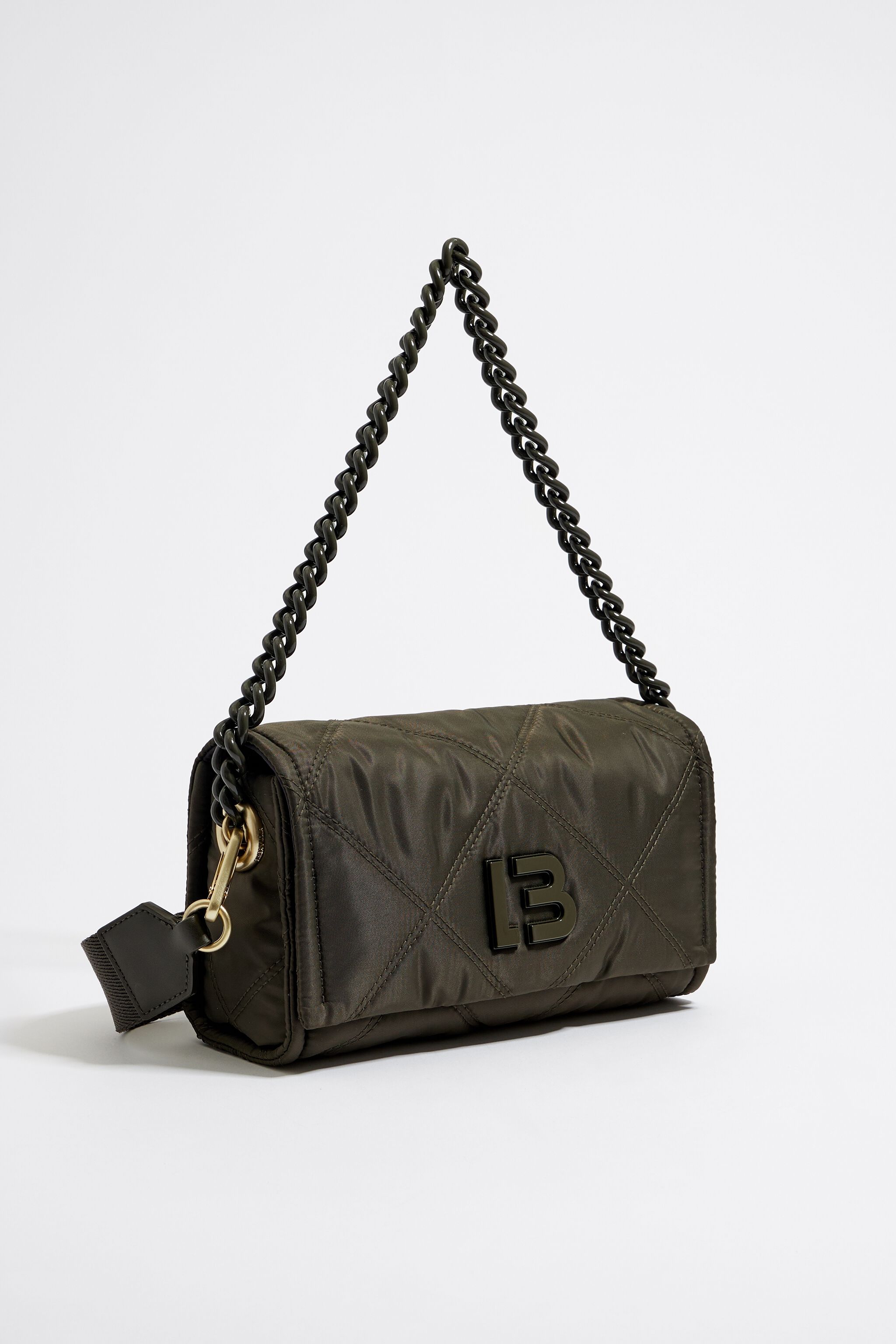 S green padded crossbody bag