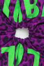 Purple Animal print hair tie Purple Animal print hair tie