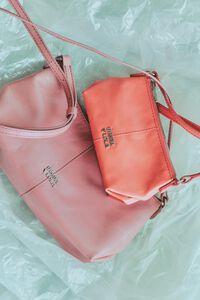 Pink leather mini bag