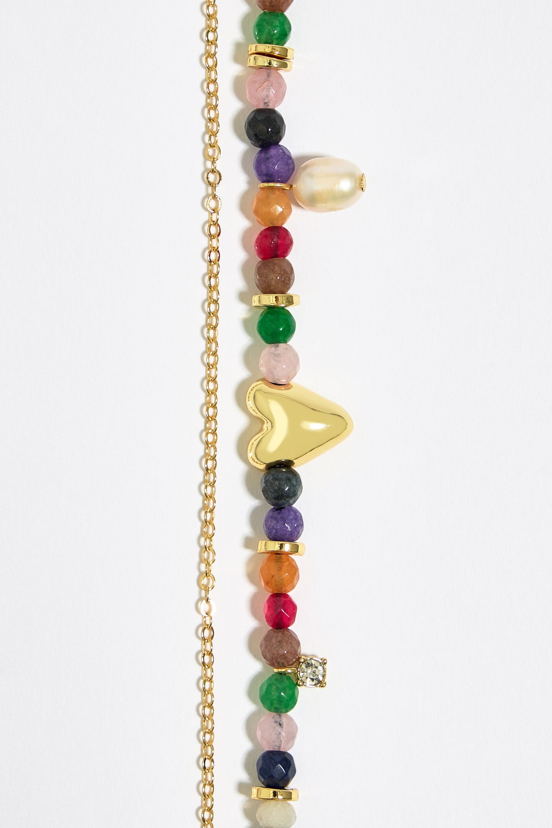 Gold bracelet with multicolored stones sale