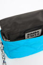 XS neon blue padded nylon flap bag XS neon blue padded nylon flap bag