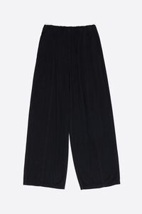 Washed black fluid wide-leg trousers