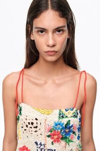 Summer Patchwork ruched strappy dress