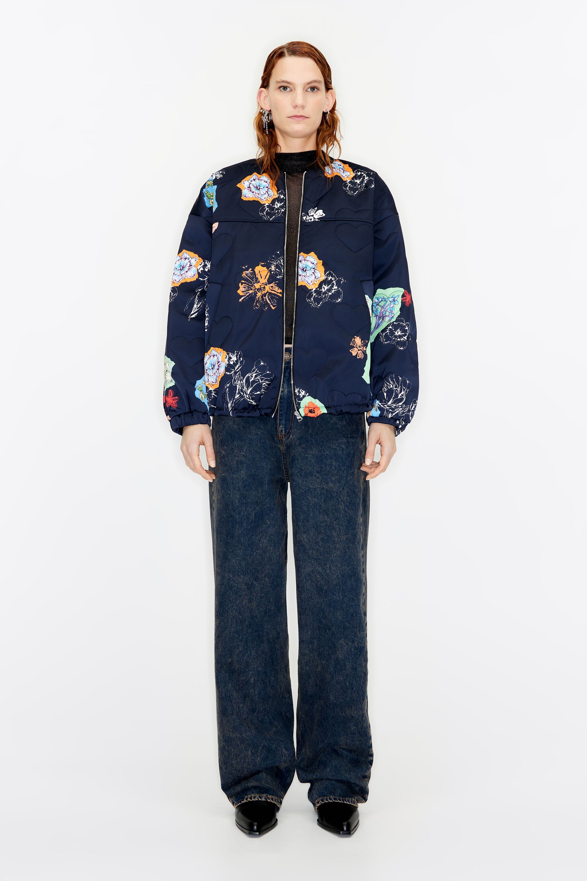 Newspaper print jacket on sale